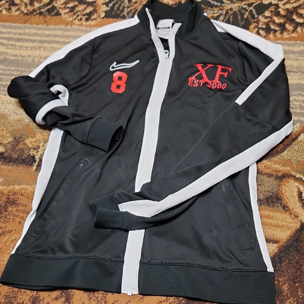 Nike Black and White Men's Track Jacket